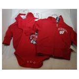 3 Wisconsin Badgers Kids 12M apparel - two hooded