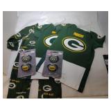 5 Green Bay Packers Kids items - 0/3M one sleeper