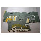 3 Green Bay Packers Girls 4/5 shirts