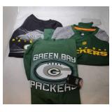 3 Green Bay Packers Kids M5/6 shirts - one long