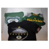 3 Green Bay Packers Kids M5/6 shirts -two t-shirts