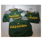 3 Green Bay Packers Kids L7 long sleeve shirts