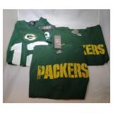 3 Green Bay Packers Youth M10/12 #12 jersey and