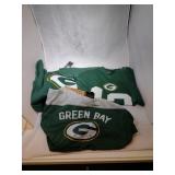 3 Green Bay Packers Youth M10/12 shirts - one #12