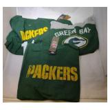 3 Green Bay Packers Youth L14/16 shirts -one Girls