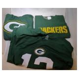 3 Green Bay Packers Youth L14/16 shirts - one