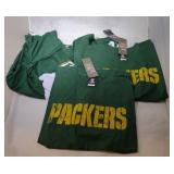 3 Green Bay Packers Youth L14/16 shirts - one #12