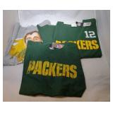 3 Green Bay Packers Youth XL18 t-shirts - two #12