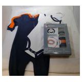 3 Chicago Bears Kids items - 3M onesie, 3/6M