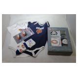 5 Chicago Bears Kids items - three 3M onesies,