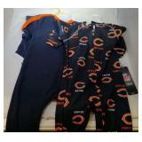 3 Chicago Bears Kids items 6/9M - two sleepers and