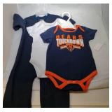 3 Chicago Bears Kids 6/9M - two onesies and one