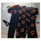 3 Chicago Bears Kids 6/9M - two sleepers and one