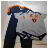 3 Chicago Bears Kids 12M - one sleeper and two