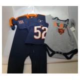 2 Chicago Bears Kids 12M - #52 Mack jersey, one