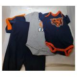 3 Chicago Bears Kids 18M - two onesies and one