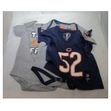 3 Chicago Bears Kids 18M - two onesies and one