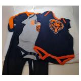 3 Chicago Bears Kids 18M - two onesies and one