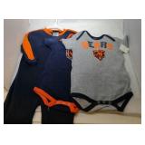 3 Chicago Bears Kids 24M - two onesies and one