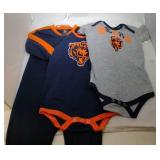 3 Chicago Bears Kids 24M - two onesies and one