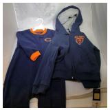 2 Chicago Bears Kids - 3T sleeper and 4T hooded