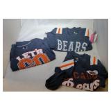 3 Chicago Bears Girls 4/5 shirts- two t-shirts and