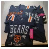 3 Chicago Bears Girls 4/5 shirts - two t-shirts