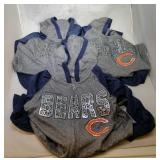 3 Chicago Bears Girls L10/12 long sleeve hooded