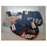 3 Chicago Bears Girls XL14/16 shirts - one long