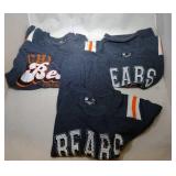 3 Chicago Bears Girls 14/16 shirts - one long