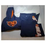 3 Chicago Bears Kids M5/6 shirts - one hooded