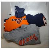 3 Chicago Bears Kids M5/6 shirts - one long sleeve