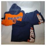 3 Chicago Bears Kids L7 shirts - one hooded