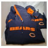3 Chicago Bears Youth M10/12 zippered hooded