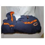 2 Chicago Bears Youth M10/12 zippered hooded