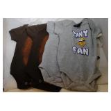4 Minnesota Vikings Kids 6/9M onesies
