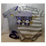 3 Minnesota Vikings Kids 12M onesies and 2 pack