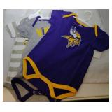 3 Minnesota Vikings Kids 18M onesies