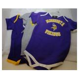 3 Minnesota Vikings Kids 24M onesies