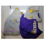 4 Minnesota Vikings Kids 4T shirts - two hooded