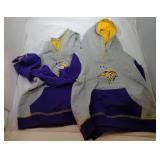 2 Minnesota Vikings Kids 3T hooded sweatshirts