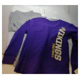 3 Minnesota Vikings Kids L7 shirts - two t-shirts