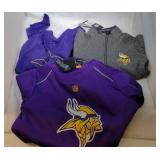 3 Minnesota Vikings Youth S8 shirts - one hooded