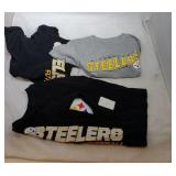 3 Pittsburgh Steelers Kids 2T shirts - two long