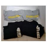 4 Pittsburgh Steelers Kids S8 shirts - two long