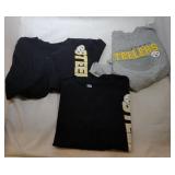 3 Pittsburgh Steelers Kids M5/6 shirts - two long