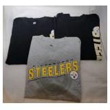 3 Pittsburgh Steelers Youth M10/12 shirts - two