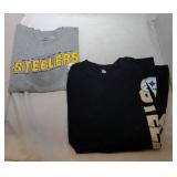 2 Pittsburgh Steelers Youth M10/12 shirts - one