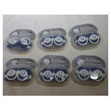 6 Pairs of Indianapolis Colts pacifiers