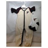 Atlanta Falcons 18M button up sleeper and toddler